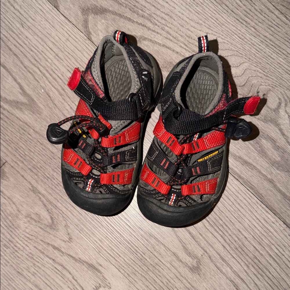 Keen Kids Red and Black Waterproof Sport Sandals